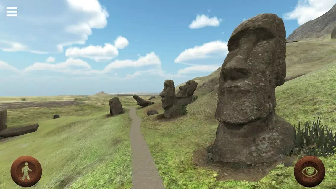 Capturas de tela do Rapanui 3D: outside Rano Raraku crater in Easter Island to explore the Moais