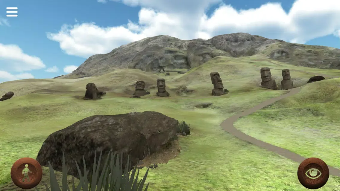 Capturas de tela do Rapanui 3D: outside Rano Raraku crater in Easter Island to explore the Moais