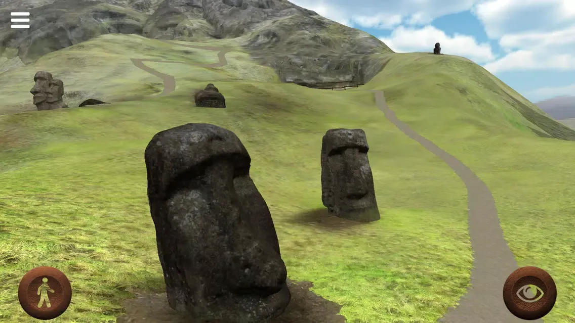 Capturas de tela do Rapanui 3D: outside Rano Raraku crater in Easter Island to explore the Moais