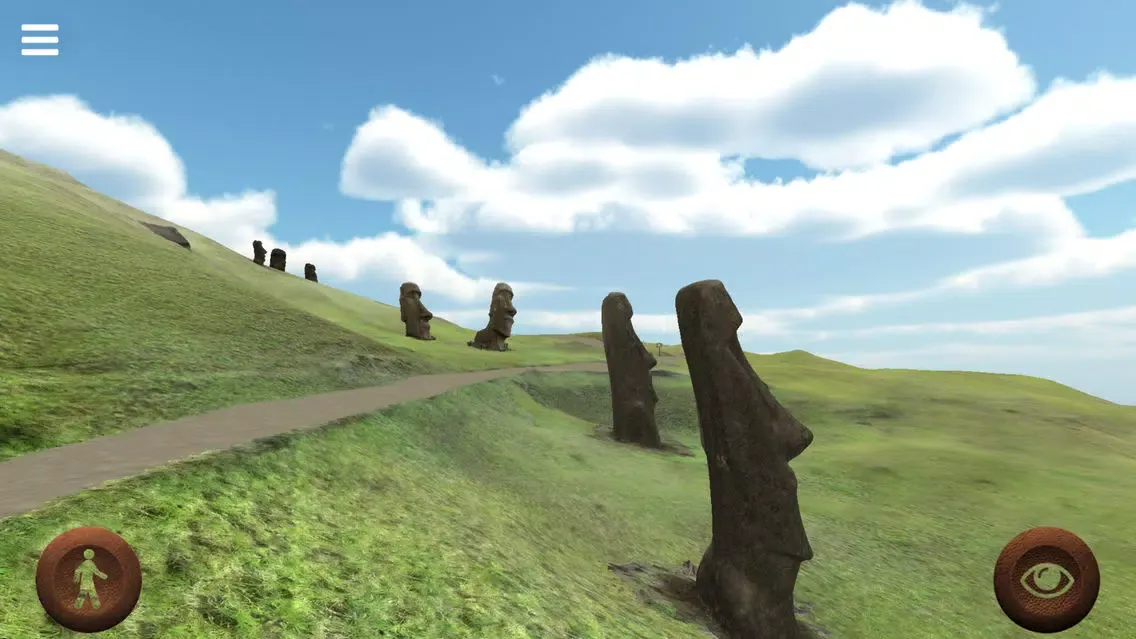 Capturas de tela do Rapanui 3D: outside Rano Raraku crater in Easter Island to explore the Moais