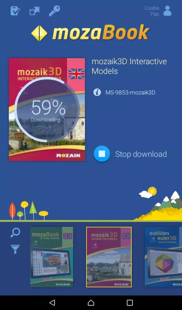 Capturas de pantalla de mozaBook