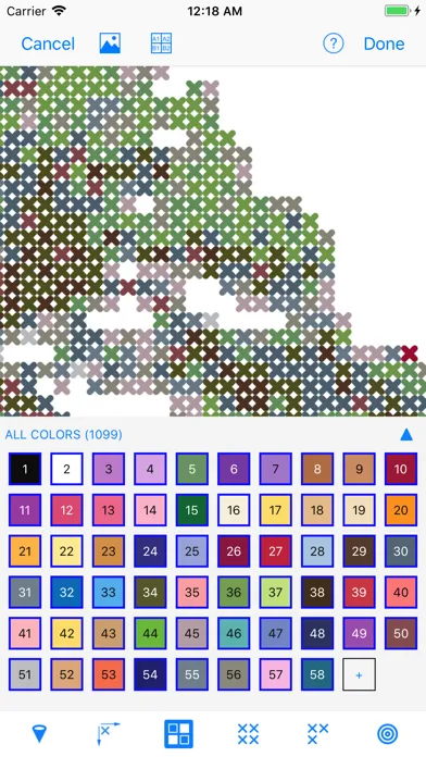 Stitched—Cross-stitch Patterns سکرین شاٹس