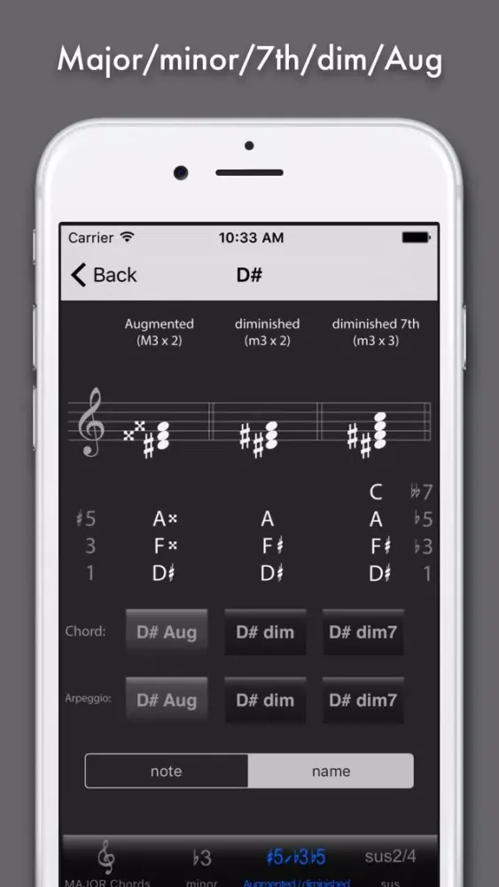 Chord & Triad سکرین شاٹس
