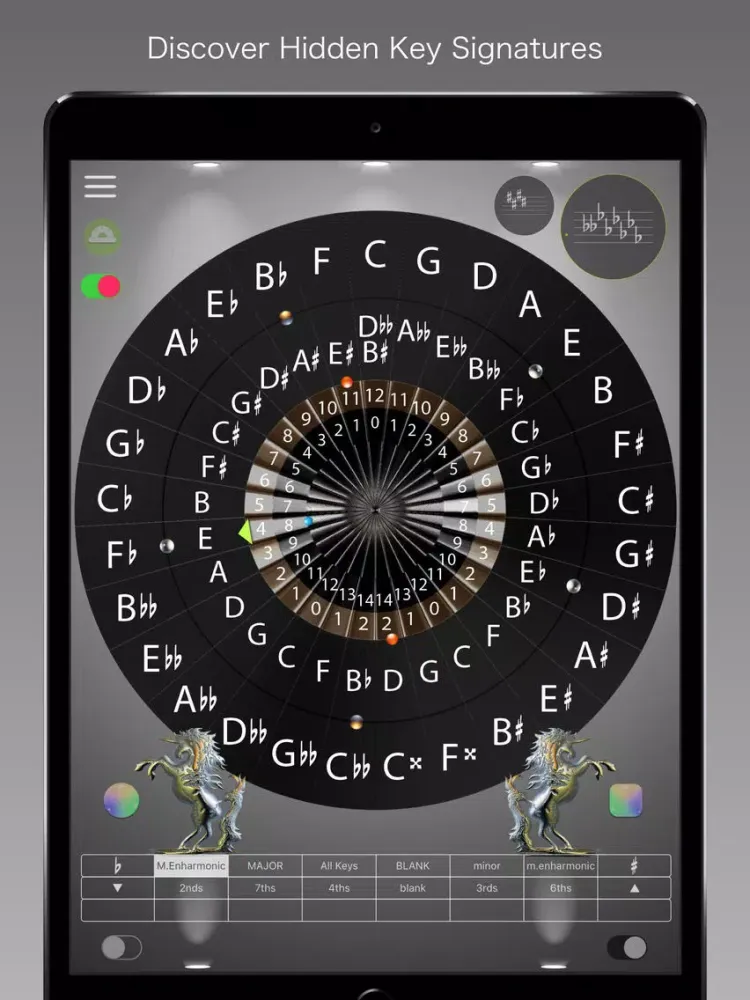 Ảnh chụp màn hình của Circle of 5ths Legend iPad 