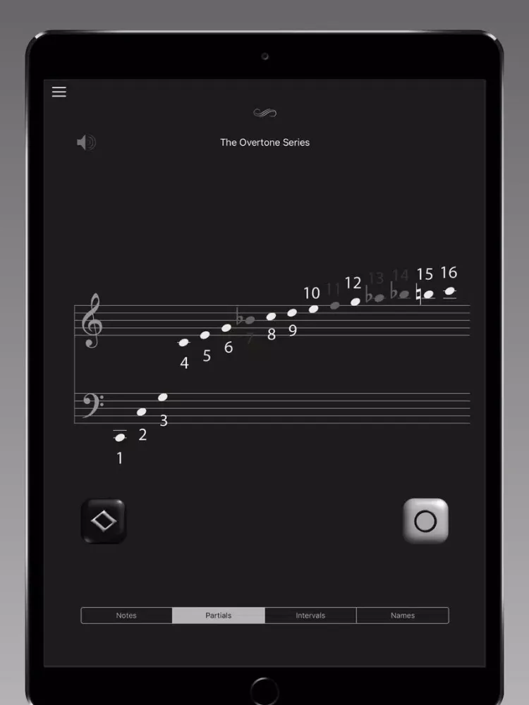 Ảnh chụp màn hình của Circle of 5ths Legend iPad 