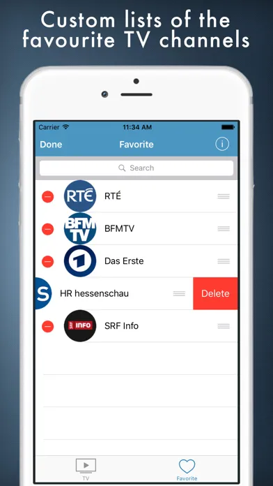 Скриншоты European TV - popular European television online