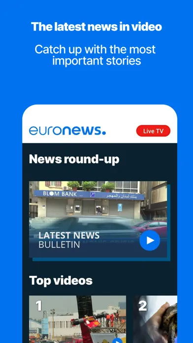 Captures d'écran de Euronews - Daily breaking news