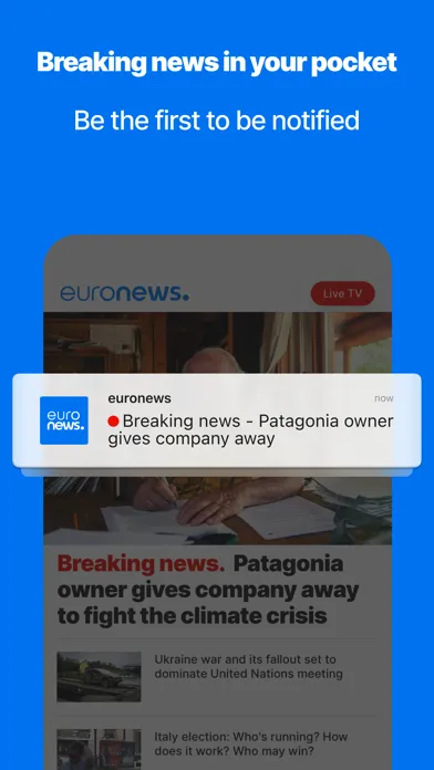 Captures d'écran de Euronews - Daily breaking news