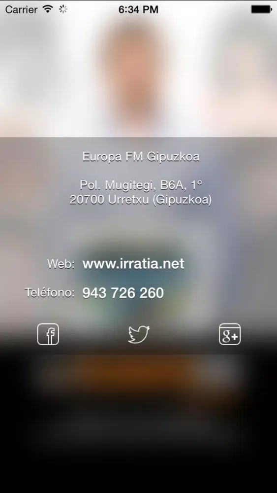 Europa FM Gipuzkoa. Screenshots