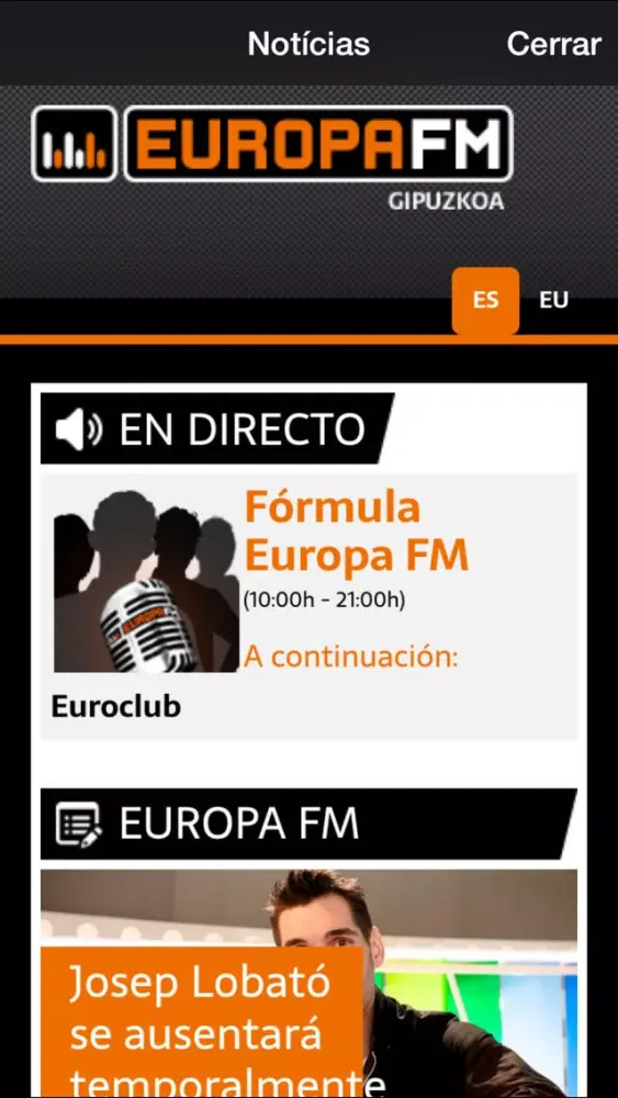 Europa FM Gipuzkoa. Screenshots