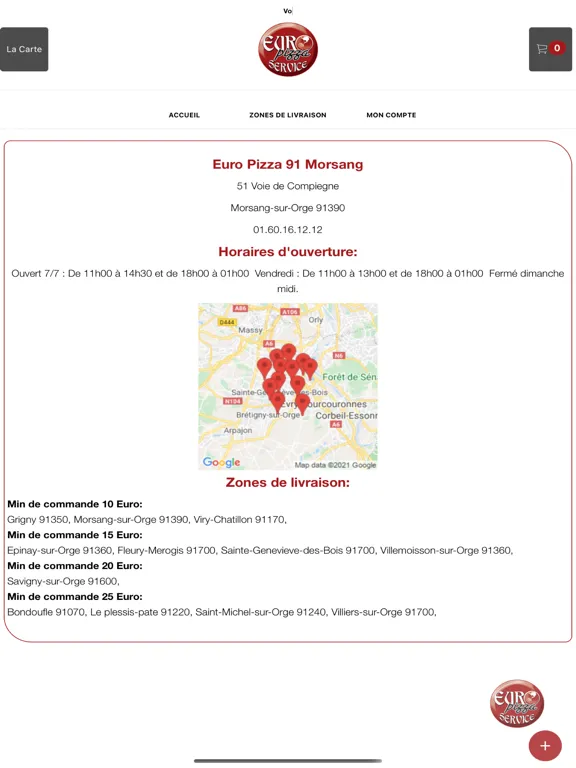Скриншоты Euro Pizza 91 Morsang iPad 