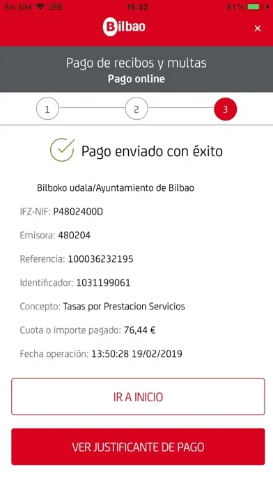Ảnh chụp màn hình của Bilbao UdalTax