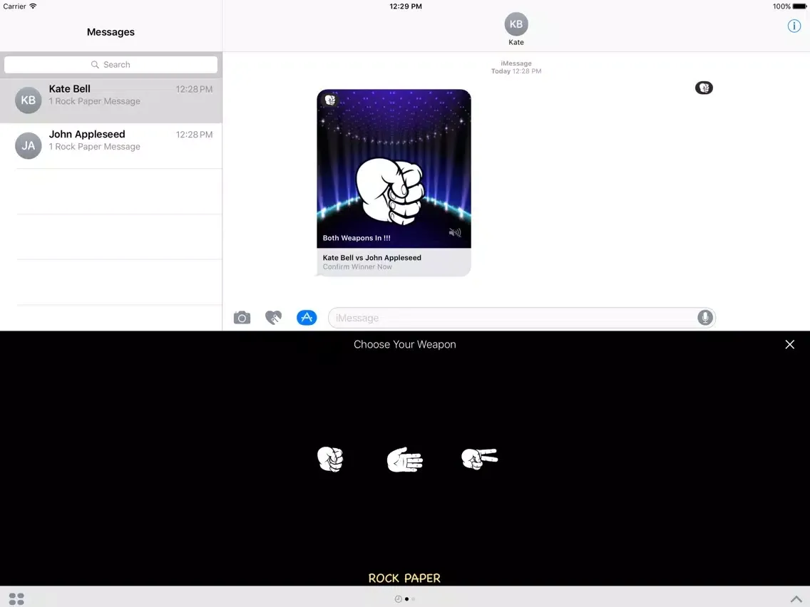 Rock Paper iPad  スクリーンショット