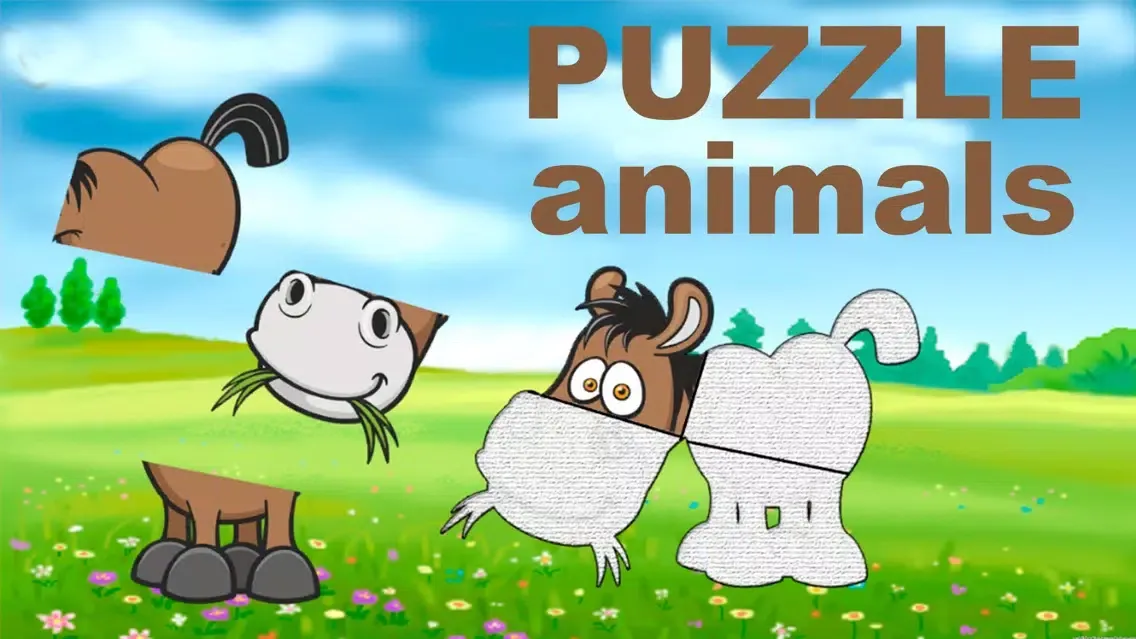 Baby games - Animals puzzle 2 स्क्रीनशॉट