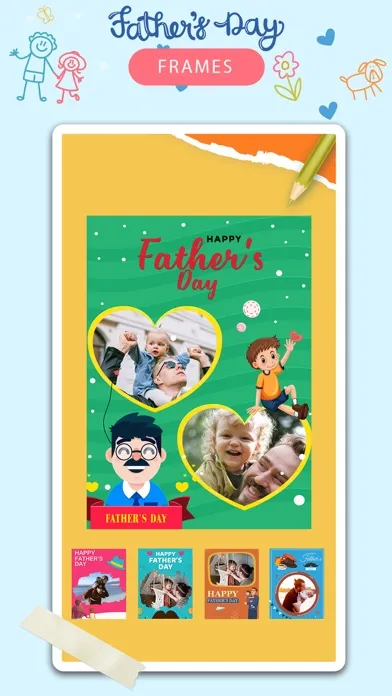 Zrzuty ekranu Happy Fathers day photo frame