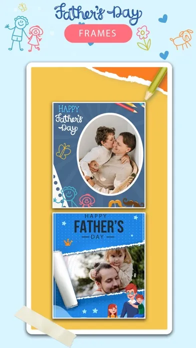 Zrzuty ekranu Happy Fathers day photo frame
