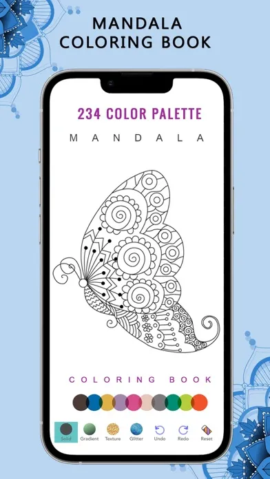 Mandala Coloring Pages Adult स्क्रीनशॉट