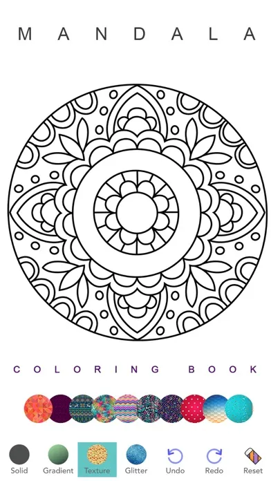 Mandala Coloring Pages Adult स्क्रीनशॉट