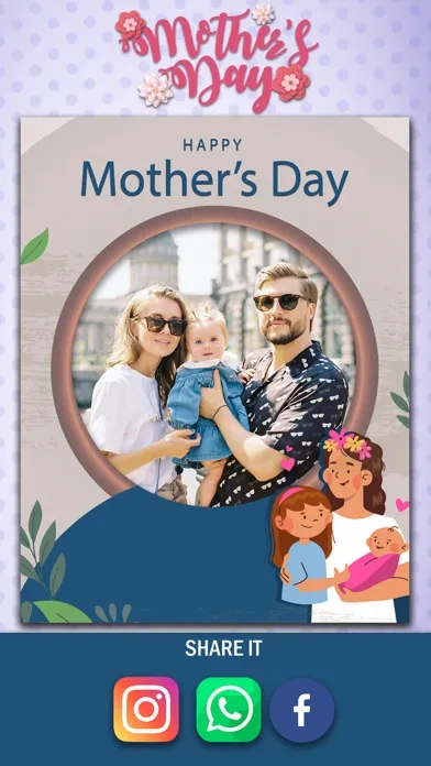 Ảnh chụp màn hình của Mother's day frames Collage Ap