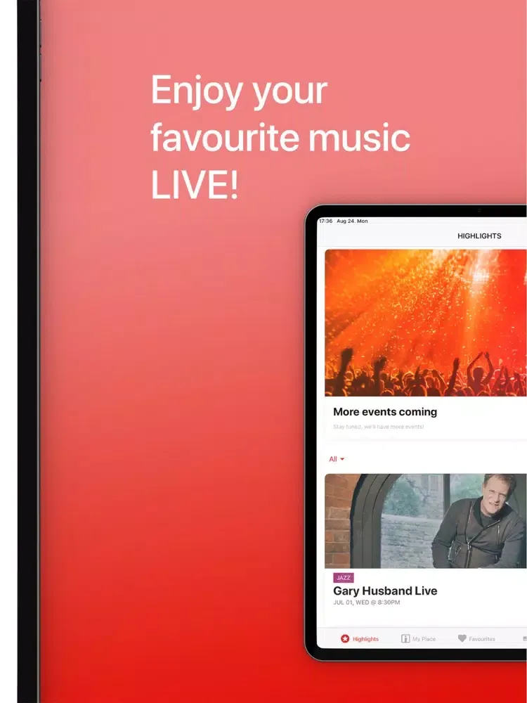 On Air Events iPad  Screenshots
