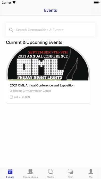Скриншоты 2021 OML Annual Conference