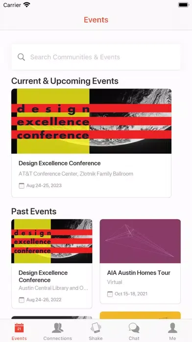 AIA Austin Events স্ক্রিনশট