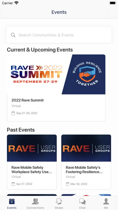Captures d'écran de Rave Events