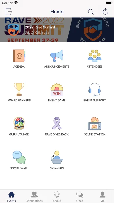 Captures d'écran de Rave Events