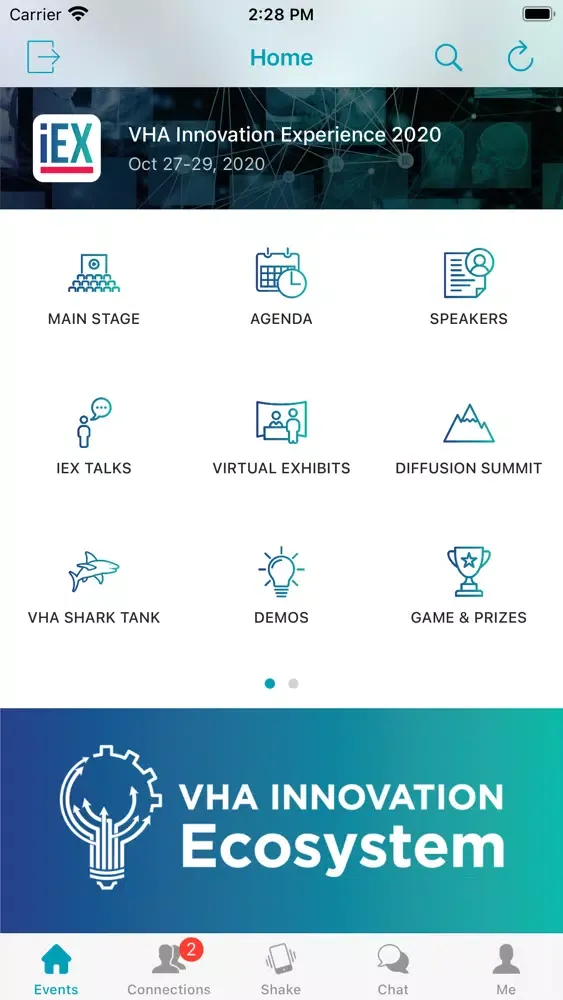 Ảnh chụp màn hình của VHA Innovation Experience