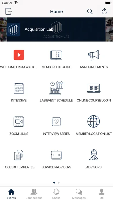 Acquisition Lab Screenshots