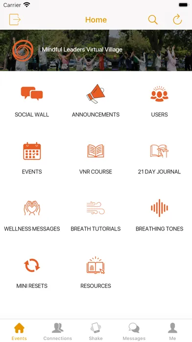 Capturas de tela do Mindful Leaders Project App