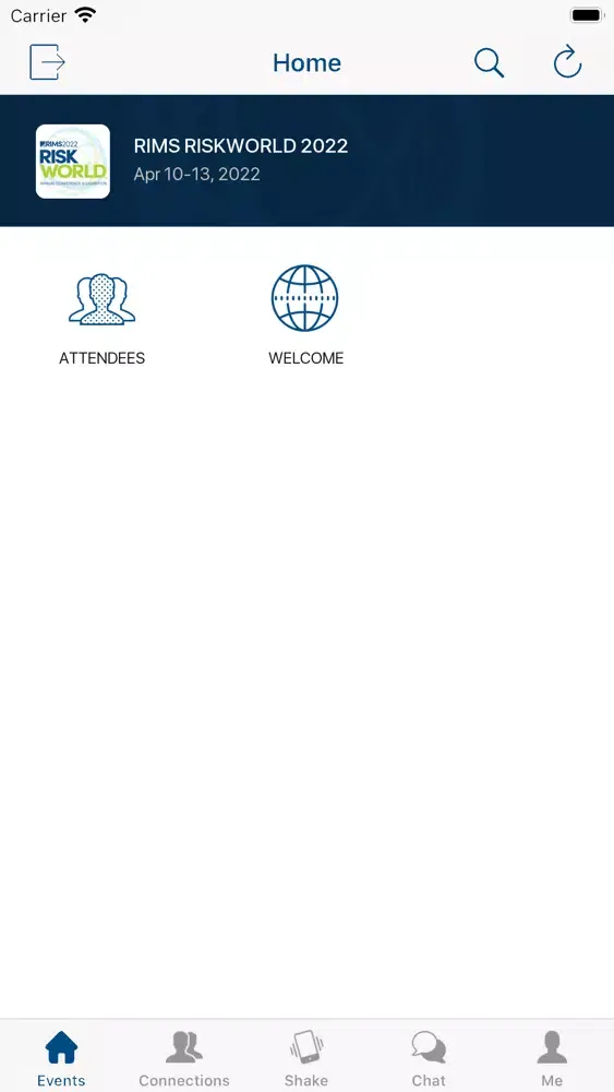 Screenshot di RIMS LIVE
