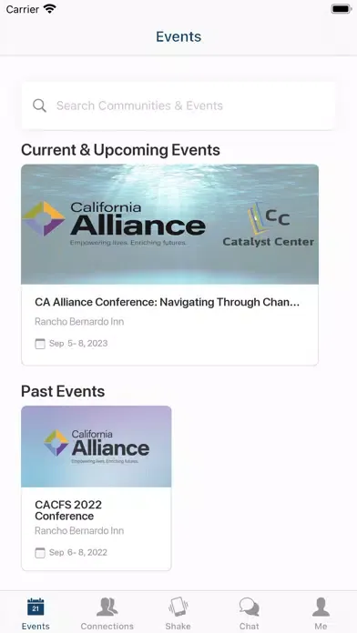 CA Alliance Conference سکرین شاٹس
