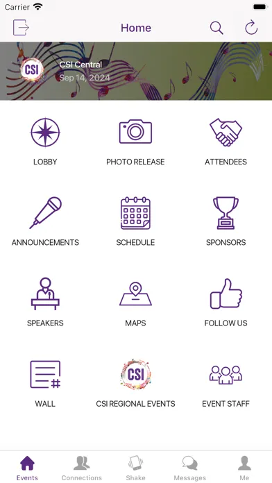 Capturas de pantalla de Conn Selmer Institute Events