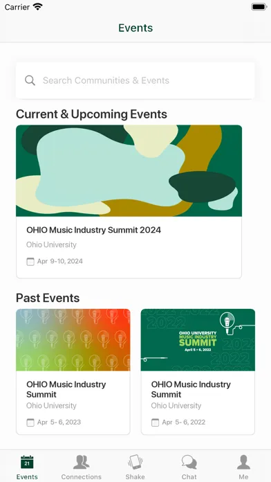 OHIO Music Industry Summit Screenshots