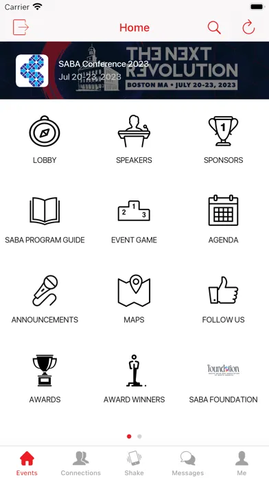 Скриншоты SABA Events