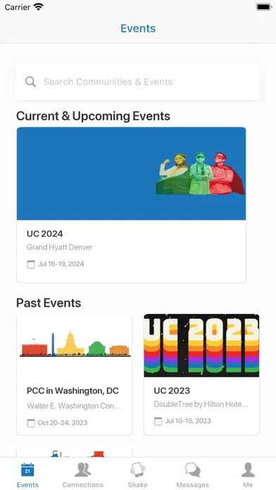 PCC Conferences and Events スクリーンショット