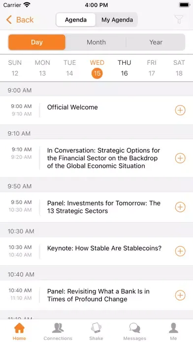 Financial Sector Conference Screenshots