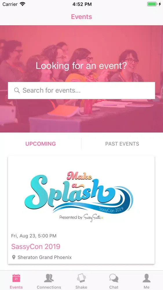 Capturas de tela do Sassy Suite Events