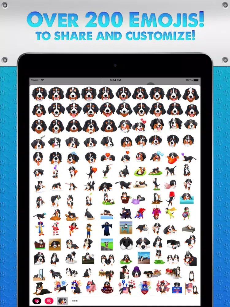 Zrzuty ekranu BernerMoji 2 iPad 