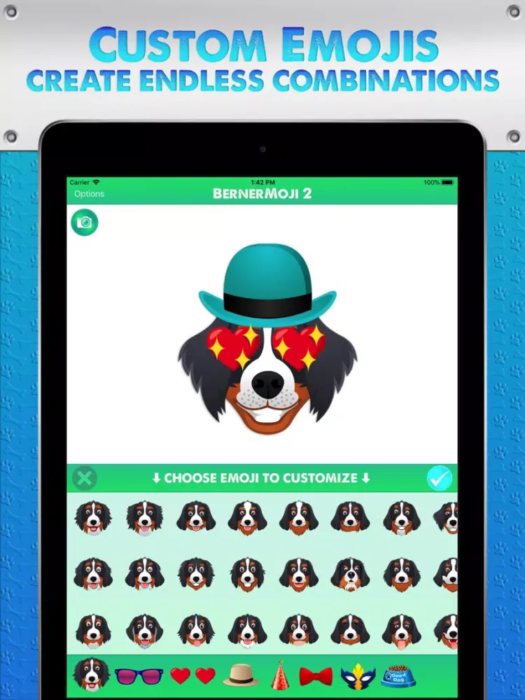 Zrzuty ekranu BernerMoji 2 iPad 