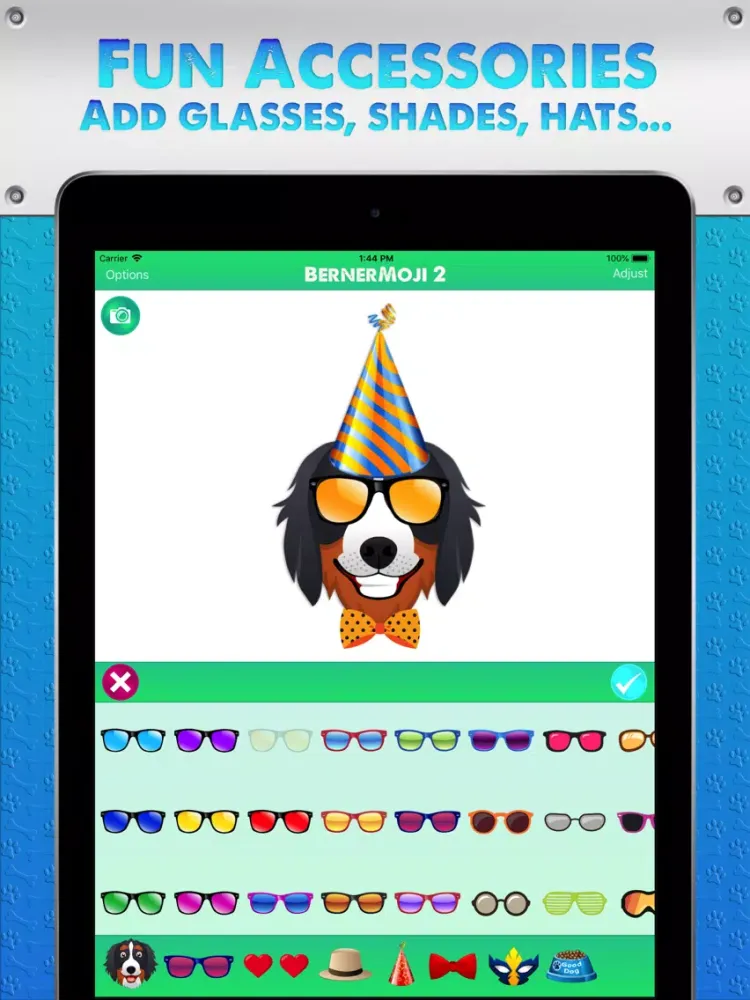 Zrzuty ekranu BernerMoji 2 iPad 