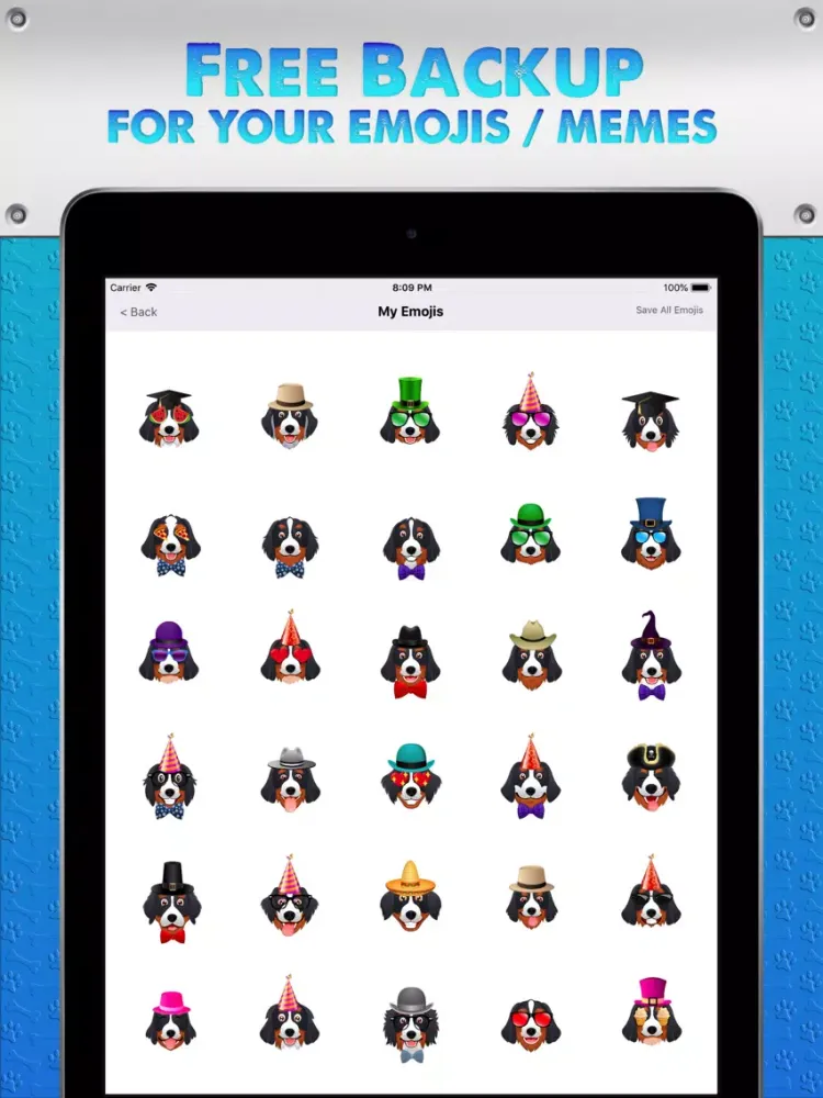 Zrzuty ekranu BernerMoji 2 iPad 
