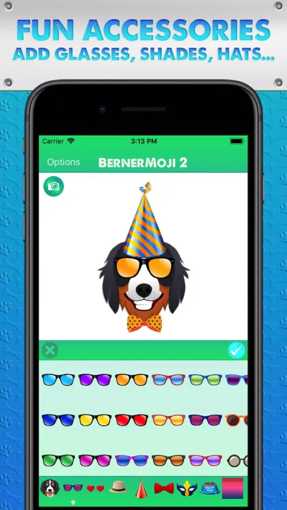 Zrzuty ekranu BernerMoji 2