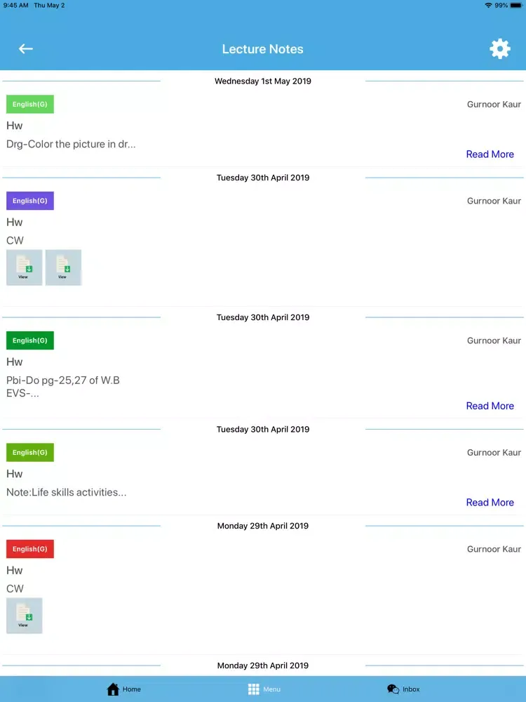 Kingswood Smart School App iPad  স্ক্রিনশট