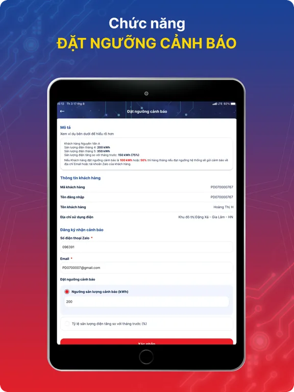 EVNHANOI – Điện lực Hà Nội iPad  Screenshots