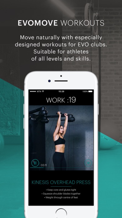 EVOmove Workouts Screenshots