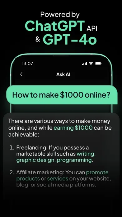 Captures d'écran de AI Chatbot - Ask Me Anything