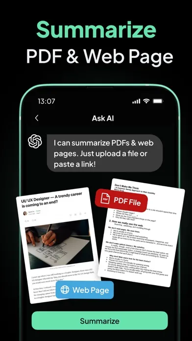 Captures d'écran de AI Chatbot - Ask Me Anything