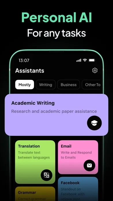 Captures d'écran de AI Chatbot - Ask Me Anything